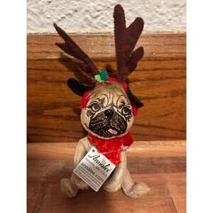 Annalee Cozy Christmas Pug 2012 5” W tag VGC!